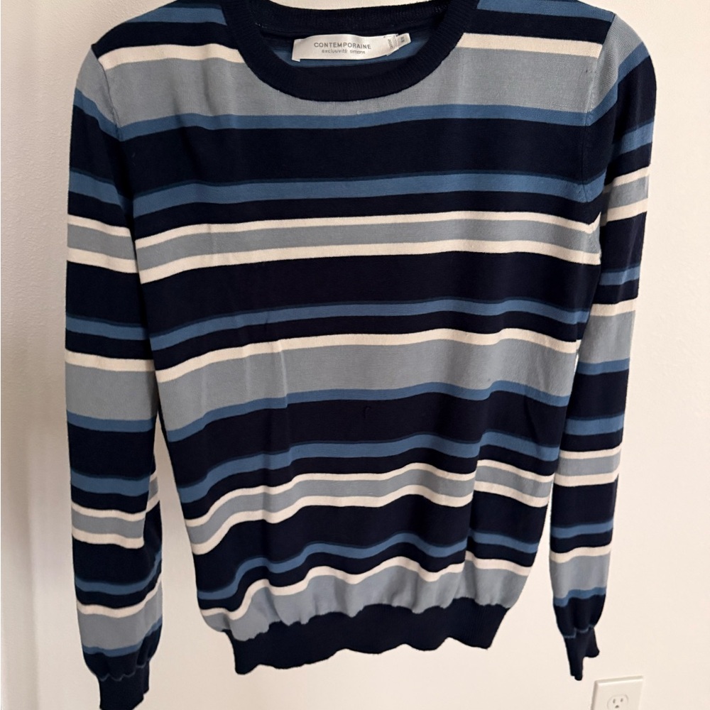 Striped Blue and White Sweater